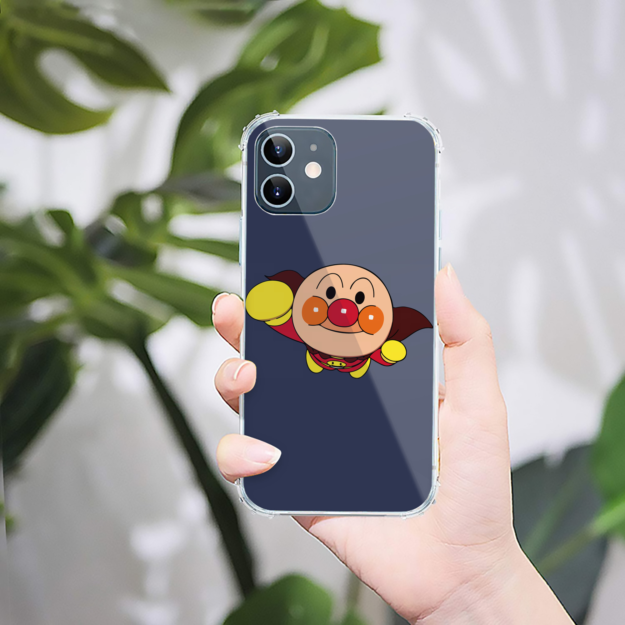 （画像用） アンパンマン Anpanman 【iPhone 12シリーズ対応】透明スマホケース（クリアソフトケース）